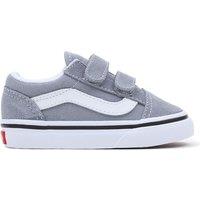 Kids Old Skool Trainers in Leather with Touch 'n' Close Fastening