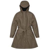 Unisex Curve Windproof Trench Coat with Zip Fastening