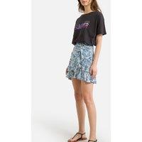 Fauve Floral Mini Skirt