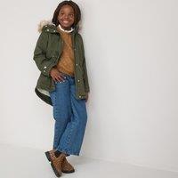 Warm Hooded Parka with Sherpa Lining