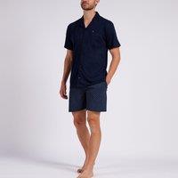 Cotton Mix Short Pyjamas with Buttoned Top