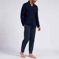 Cotton Mix Pyjamas with Buttoned Top