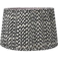 Zig Zag Gathered Black Empire Shade