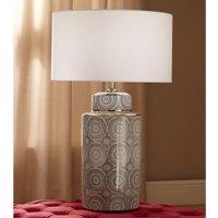 Circle Pattern Ceramic Table Lamp