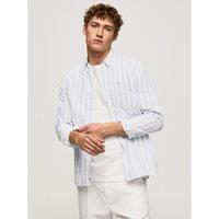 Lucius Cotton Shirt in Thick Striped Print