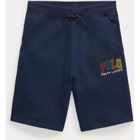 Fleece Cotton Mix Shorts with Logo Print
