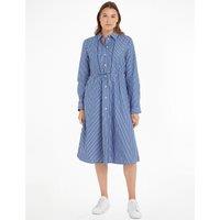 Striped Cotton Shirt Dress
