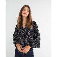 Recycled Floral Print Blouse with Long Sleeves