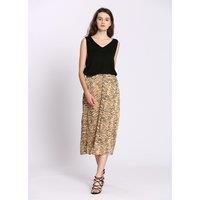 Animal Print Midi Skirt