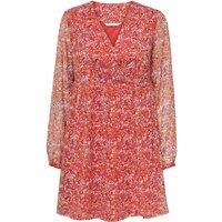Printed V-Neck Mini Dress