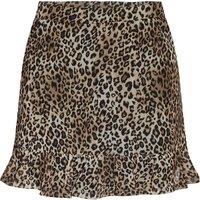 Leopard Print Mini Skirt