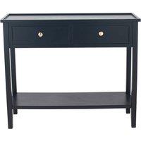 Luxe Pine Wood 2 Drawer Console Table