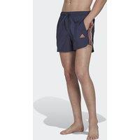 Very Short Retro Swim Shorts with Split