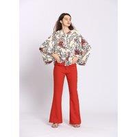 Printed Long Sleeve Blouse