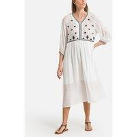 Embroidered Midi Dress