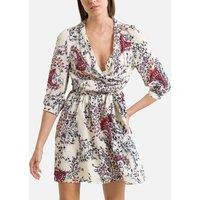 Printed Mini Dress with 3/4 Length Sleeves