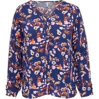 Floral Print V-Neck Blouse