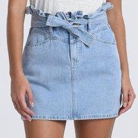 Denim Paper Bag Skirt