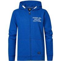 Logo Print Zipped Hoodie in Cotton Mix