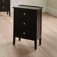 Luxe Pine Wood 3 Drawer Bedside Table