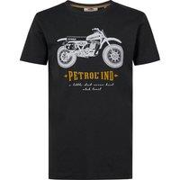 Printed Cotton T-Shirt with Short Sleeves