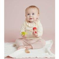 Cotton Ruffled Collar Blouse with Long Sleeves