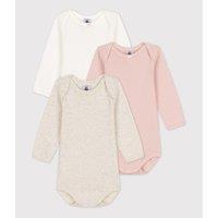 Pack of 3 Bodysuits in Organic Cotton