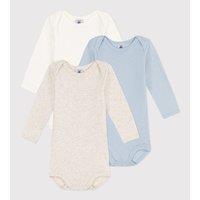 Pack of 3 Bodysuits in Cotton