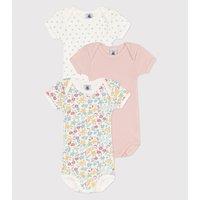 Pack of 3 Bodysuits in Cotton