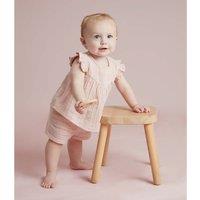 Organic Cotton Shorts Outfit with Ruffles