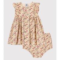 Cotton Sleeveless Dress/Bloomers Outfit with Ruffles
