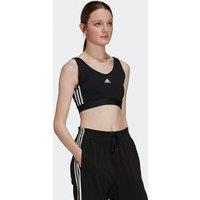 Essentials 3-Stripes Crop Top in Cotton with Removable Padding