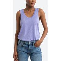 Jacksonville Scoop Neck Vest Top in Cotton Mix
