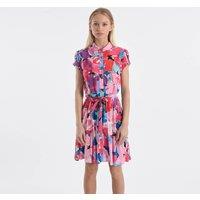 Floral Print Shirt Dress
