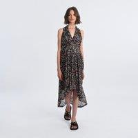 Printed Dip Hem Dress