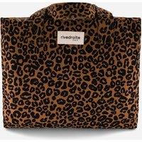 Celestin Zip-Up Bag in Leopard Print Cotton