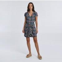 Printed Mini Dress with Short Sleeves
