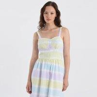 Striped Cotton Strappy Dress