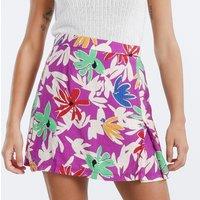 Floral Print Mini Skirt