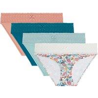 Pack of 4 Les Cotons Knickers in Cotton Mix