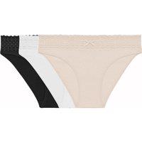 Pack of 3 Les Cotons Knickers in Cotton Mix