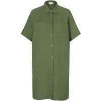 Eline Linen Shirt Dress with Short Sleeves