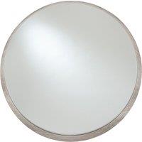 74cm Grey Oak Wood Veneer Round Wall Mirror