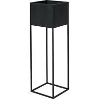 Set of 2 Graphite Metal Planters