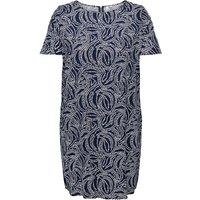 Printed Shift Midi Dress