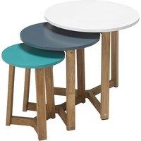 Nest Of Tables with Solid Oak Legs