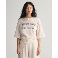 Printed Cotton T-Shirt with Crew Neck and Short Sleeves