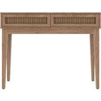 Boho Oak Rattan Desk
