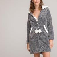 Fleece Hooded Bathrobe