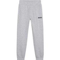 Logo Print Joggers in Cotton Mix